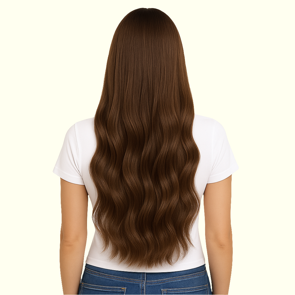 #2 Darkest Brown Tape-In Hair Extensions – Remy Human Hair – Same Day Shipping