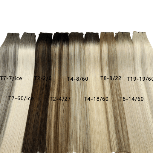 Balayage Mixed light blonde - T19-19/60 High-Quality Nano Ring Hair Extensions | Real Hair Co.