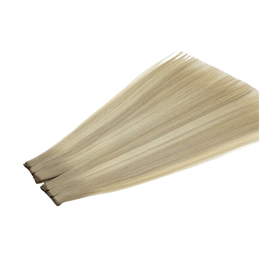 Balayage Lightest Ash Blonde  - T19-19/60 - Ultra-Thin Mini Weft Hair Extensions | Real Hair Co.