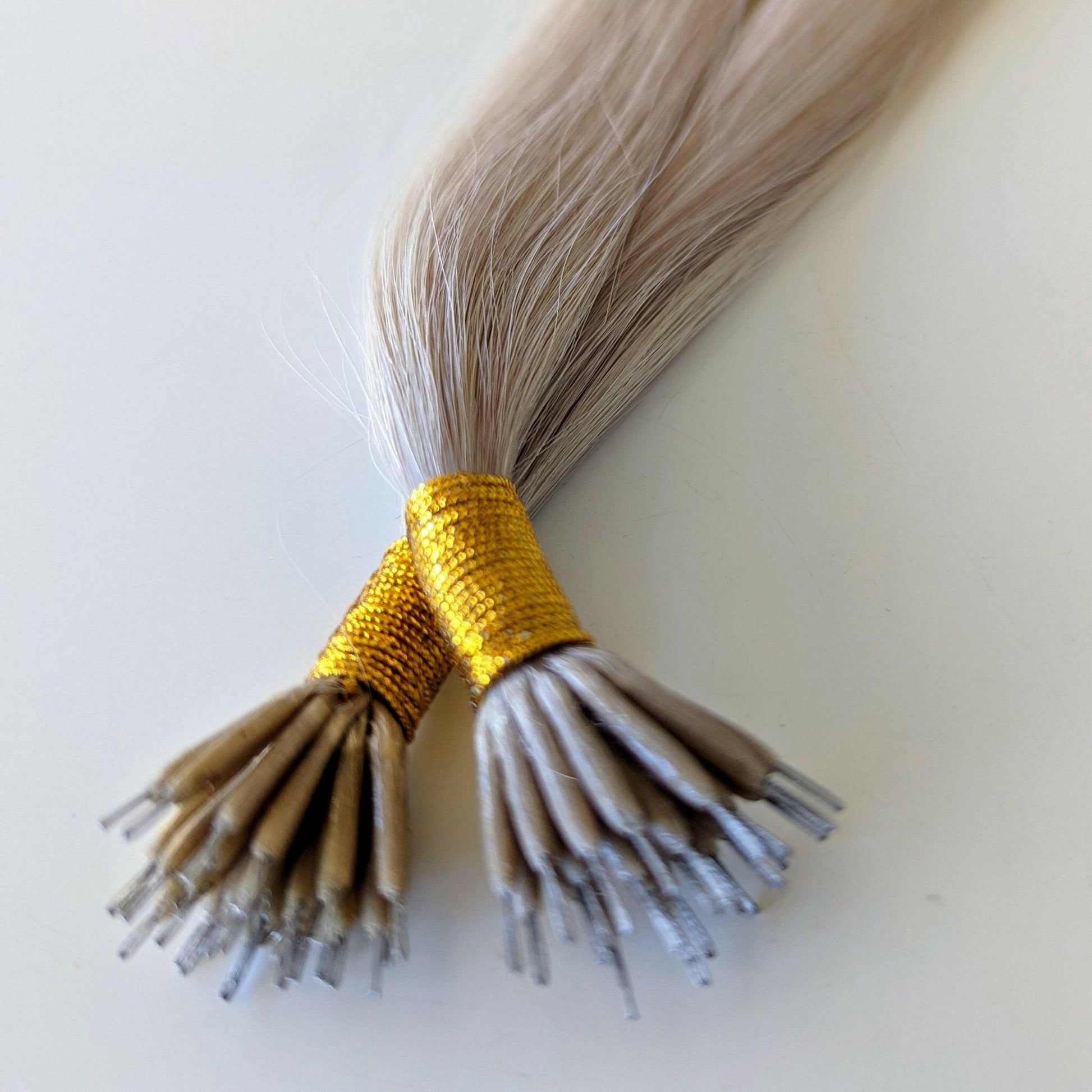 Balayage Mixed light blonde - T19-19/60 High-Quality Nano Ring Hair Extensions | Real Hair Co.