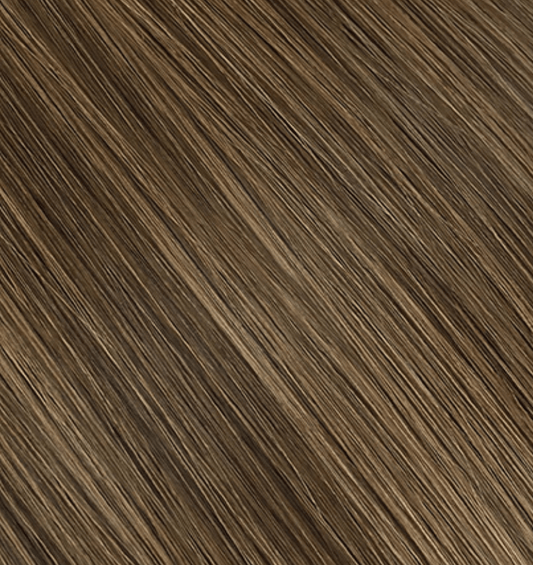 Brown and Dark Blonde Foiled Mini Weft - #P4/8 - Ultra-Thin Mini Weft Hair Extensions | Real Hair Co.