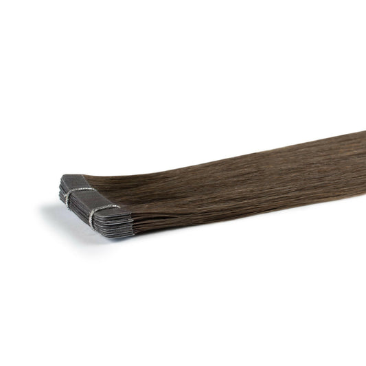 Chocolate Brown #4 Premium Tape Hair Extensions - 100% Cuticle Remy Hair | Real Hair Co.