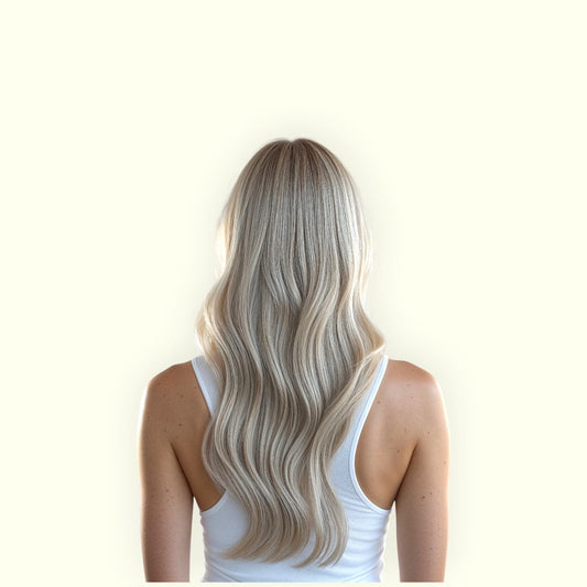 Cool Vanilla Balayage T19-P19/60 Tape In Hair Extensions - Remy Human Hair | Real Hair Co