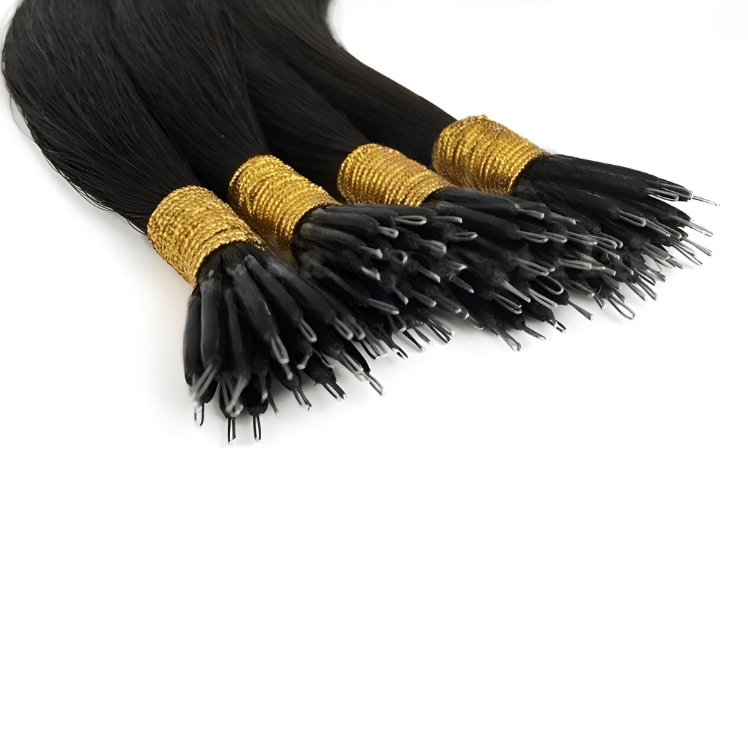Dark Brown #2 High-Quality Nano Ring Hair Extensions | Real Hair Co.