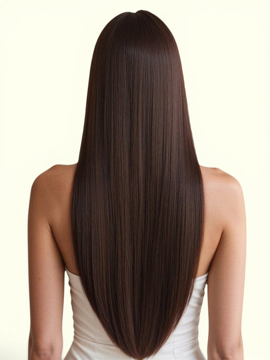 Dark Chocolate Brown #3 Tape In Hair Extensions - Remy Human Hair | Real Hair Co