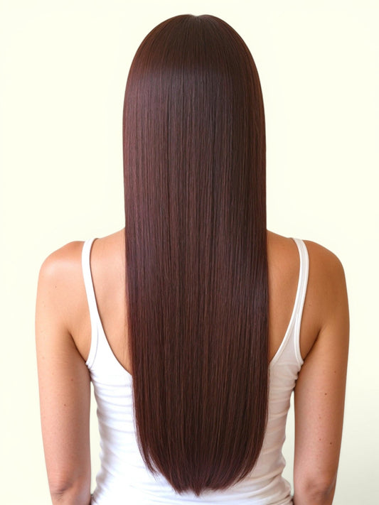 Dark Red Brown #31 Tape In Hair Extensions - Remy Human Hair | Real Hair Co