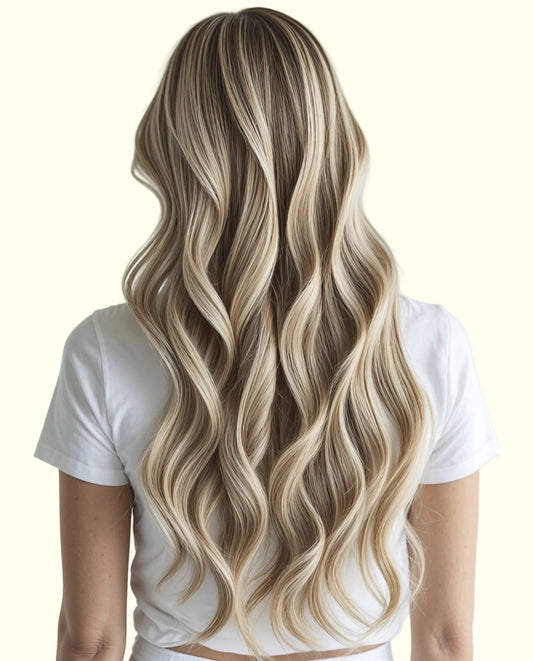 Glazed Donut Balayage T8-P14/60 Remy Human Hair Extensions | Real Hair Co