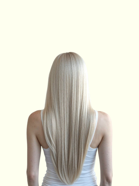 Iced Platinum Mix M60/ICE Tape In Hair Extensions - Remy Human Hair | Real Hair Co