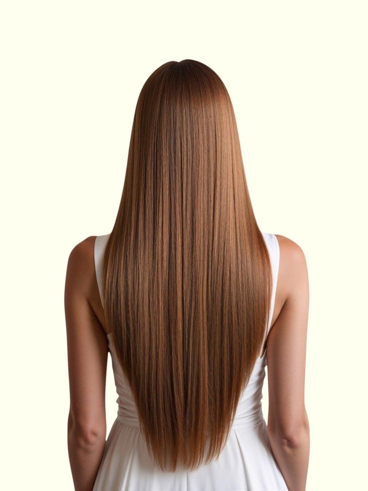 Light Chestnut Brown #8 Remy Human Hair Extensions | Real Hair Co