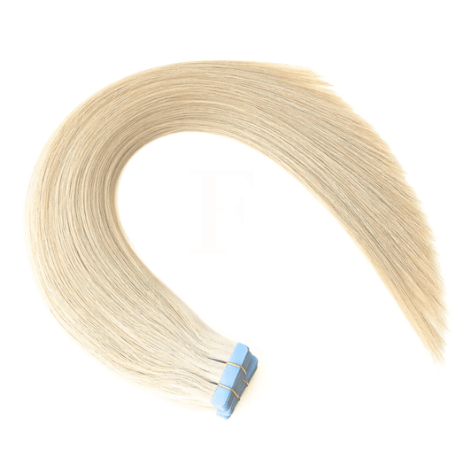 Mixed Light Blonde and Platinum #M18/60 - Tape Hair Extensions – Ready to Ship.