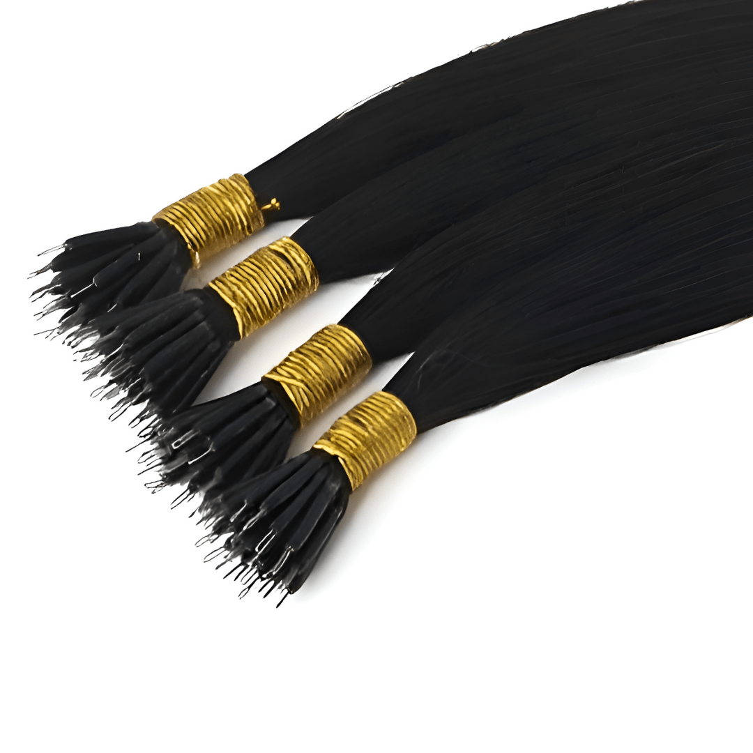Natural Black #1B High-Quality Nano Ring Hair Extensions | Real Hair Co.