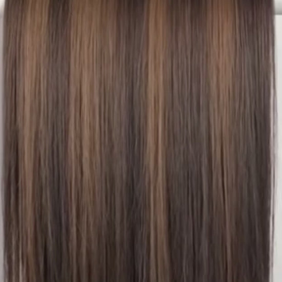 Dark Brown Foiled #2/4 - Ultra-Thin Mini Weft Hair Extensions | Real Hair Co.