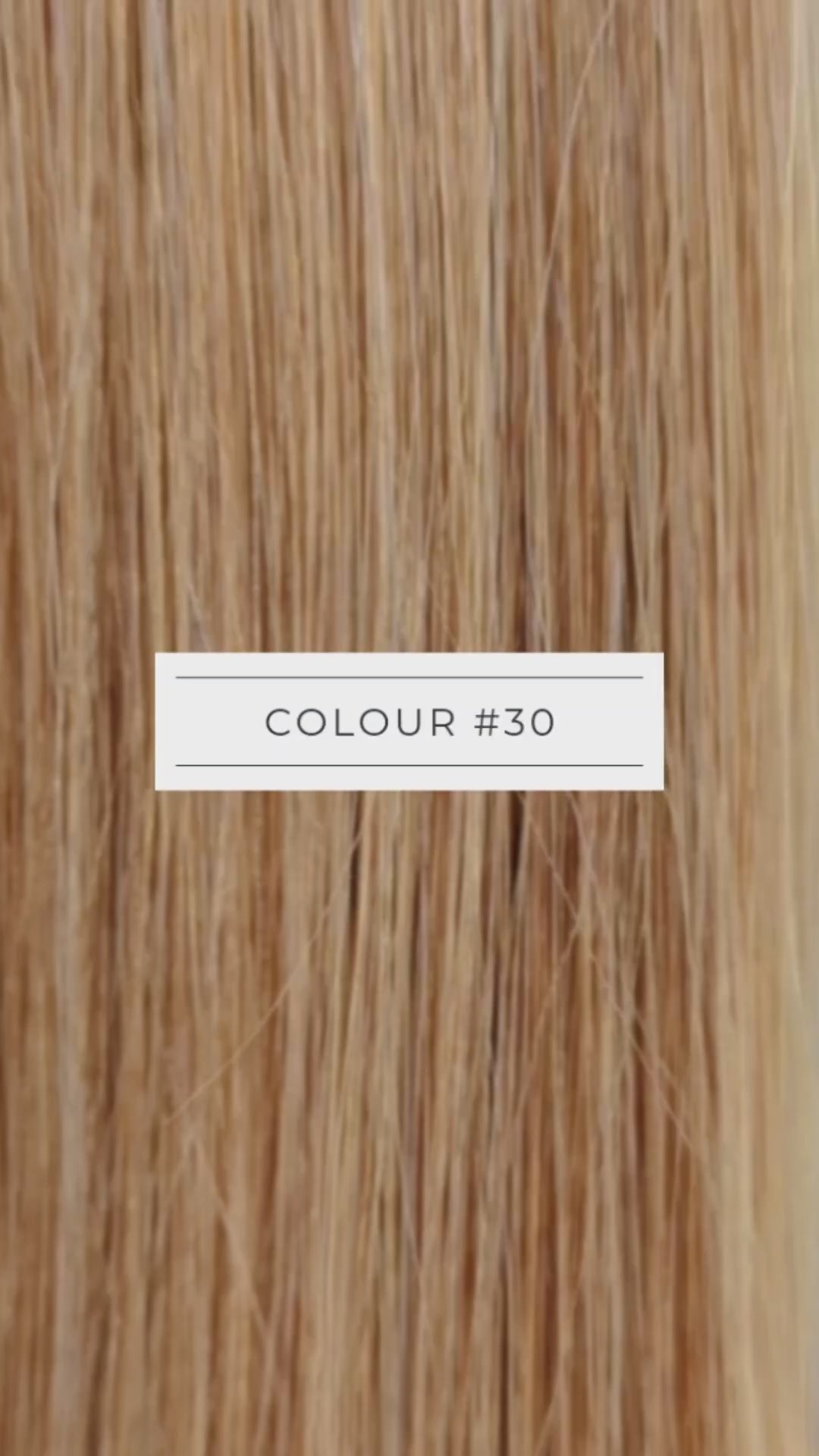 Medium Auburn  Blonde #30 High-Quality Nano Ring Hair Extensions | Real Hair Co.
