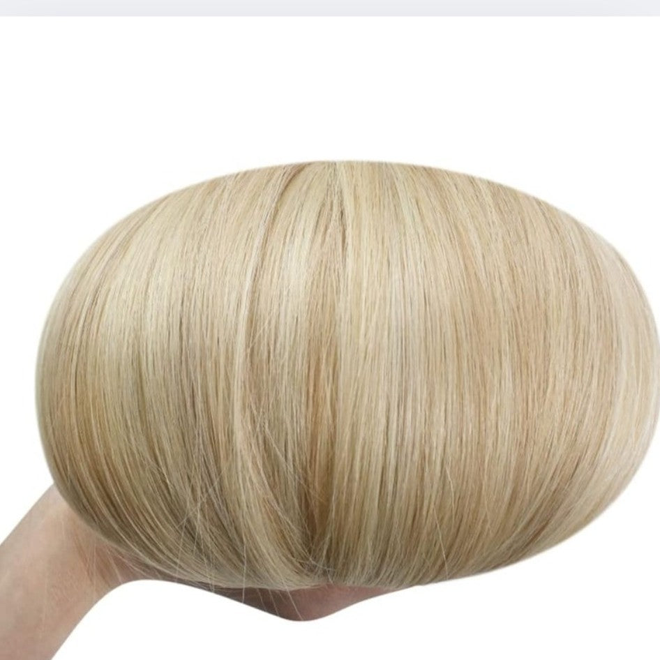 Mixed light blonde M18/60 keratin flat tip Hair Extension