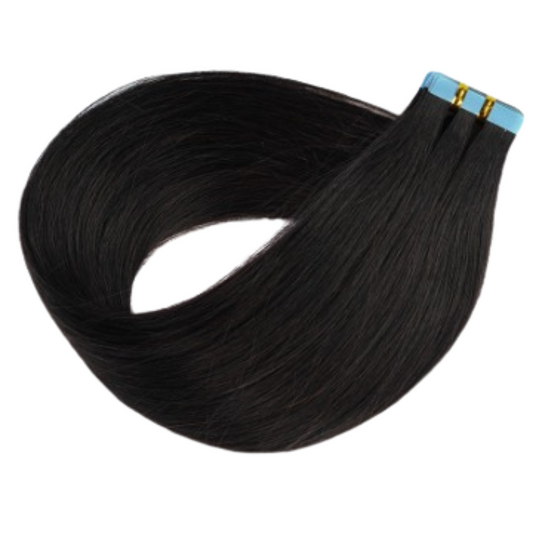 Black #1 Premium Tape Hair Extensions – Ready to Ship | Real Hair Co