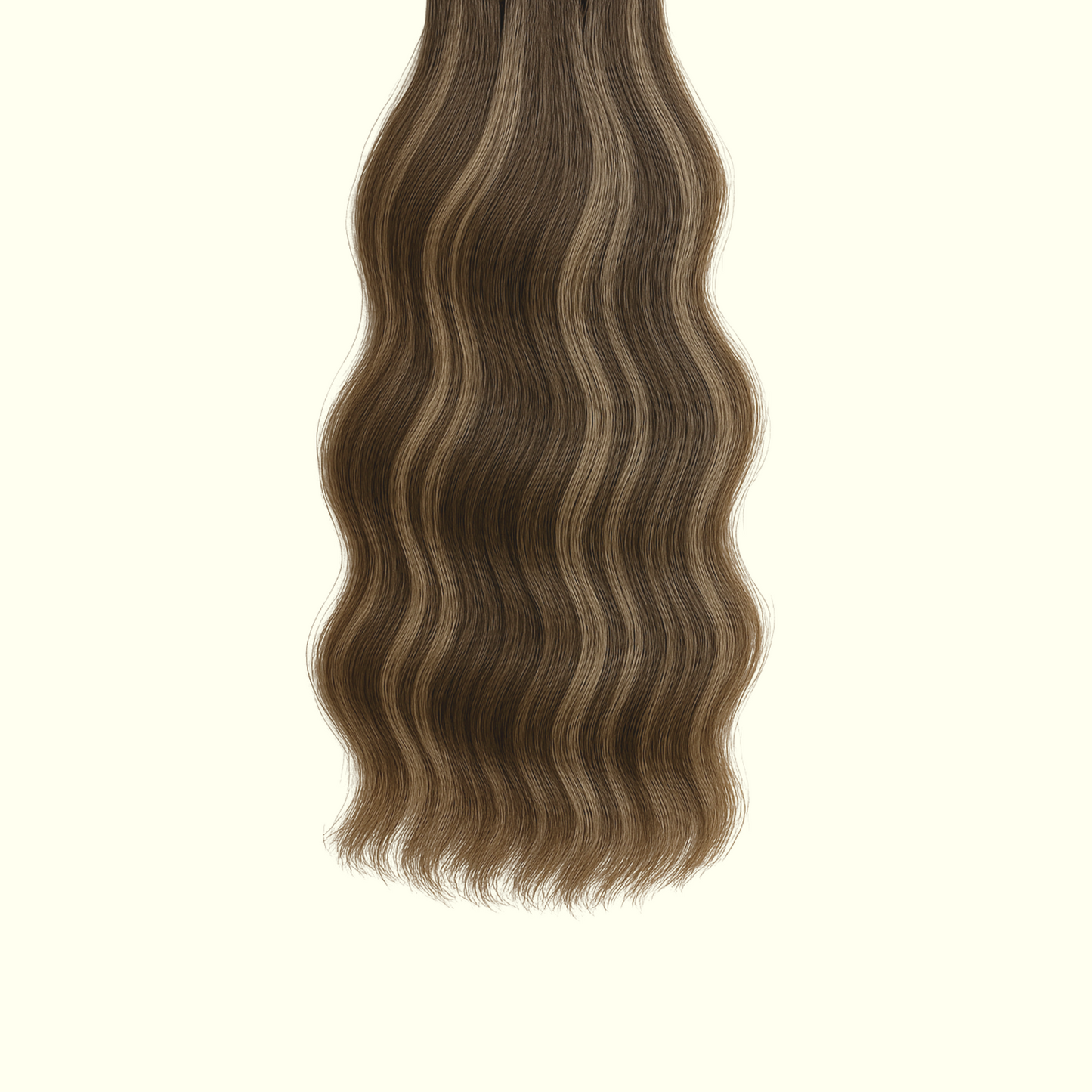 Brown and Dark Blonde Foiled Mini Weft - #P4/8 - Ultra-Thin Mini Weft Hair Extensions | Real Hair Co