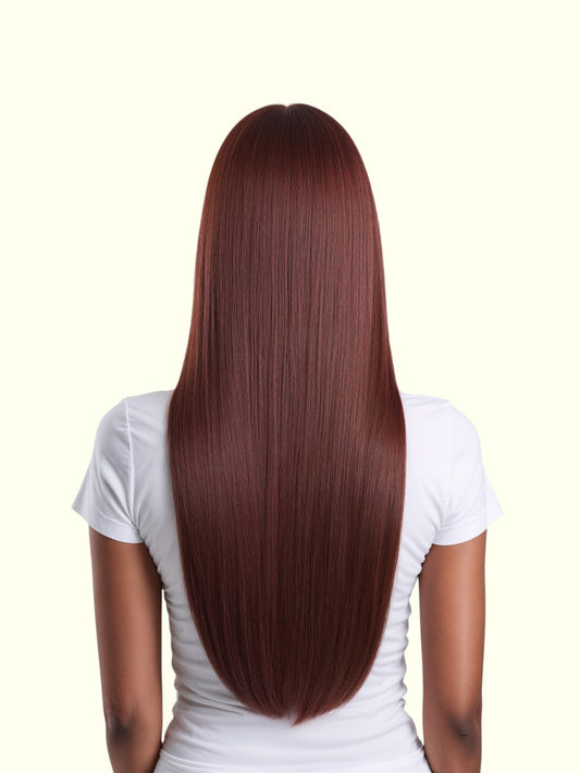 Warm Cherry Brown #35 Tape In Hair Extensions - Remy Human Hair | Real Hair Co