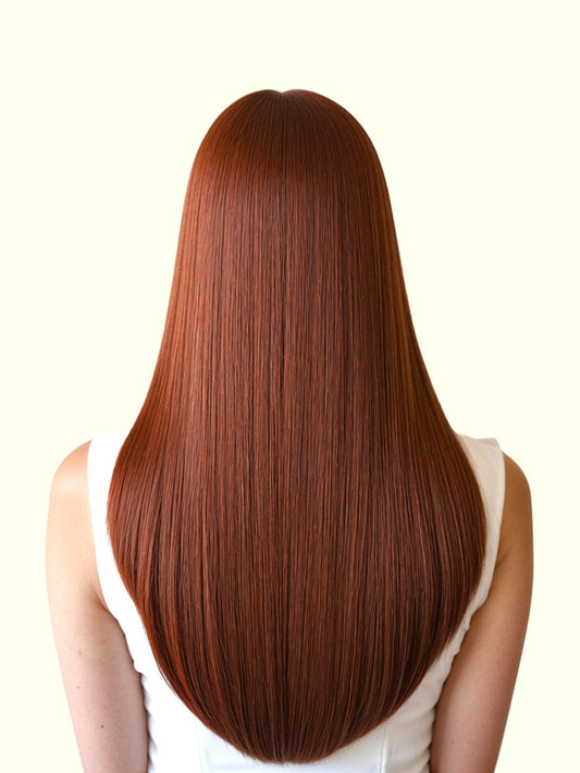 Warm Medium Auburn #33 Tape In Hair Extensions - Remy Human Hair | Real Hair Co
