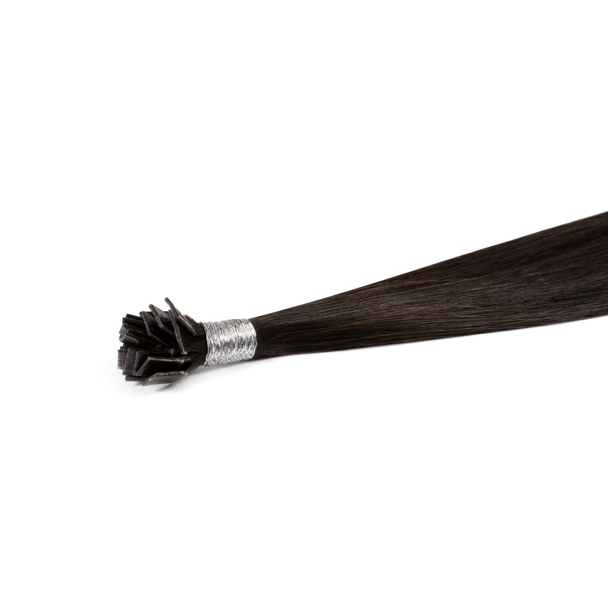 OFF Black #1b keratin flat tip Hair Extension - REAL HAIR CO