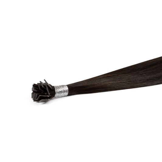 OFF Black #1b keratin flat tip Hair Extension - REAL HAIR CO