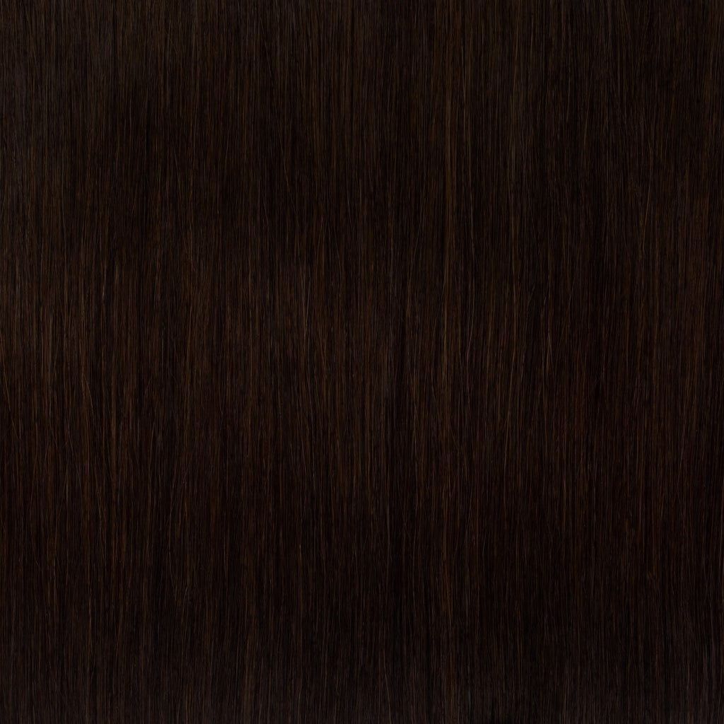 Dark Brown #2 High-Quality Nano Ring Hair Extensions | Real Hair Co