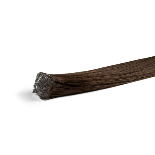 Dark Brown #2 Premium Tape Hair Extensions - 100% Cuticle Remy Hair | Real Hair Co - REAL HAIR CO