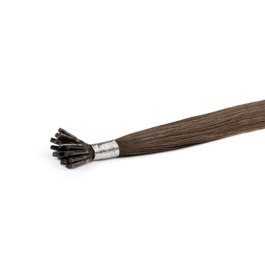 Dark Brown #3 Micro Bead I tip Hair Extension - REAL HAIR CO