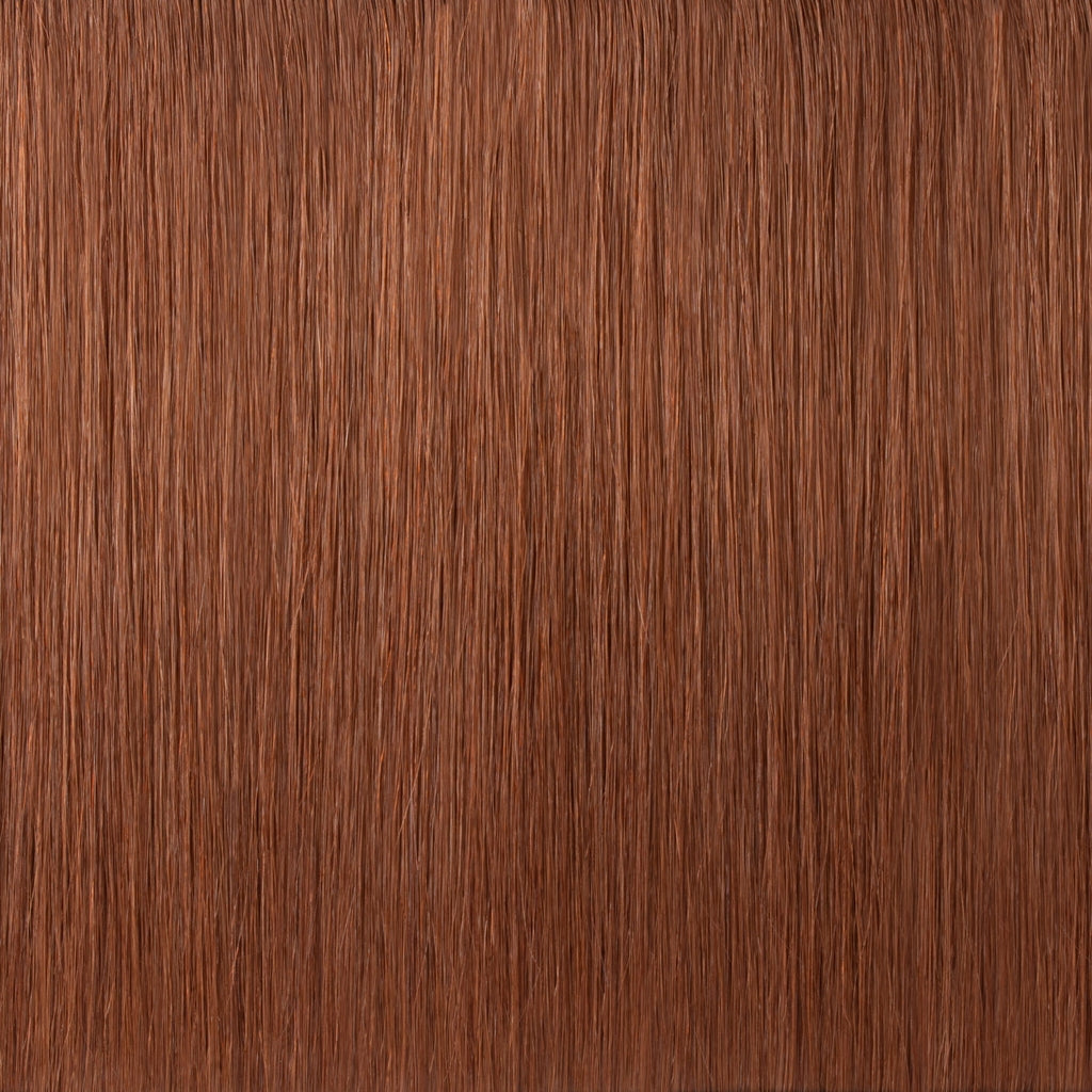 Rich Copper Auburn #33 High-Quality Nano Ring Hair Extensions | Real Hair Co