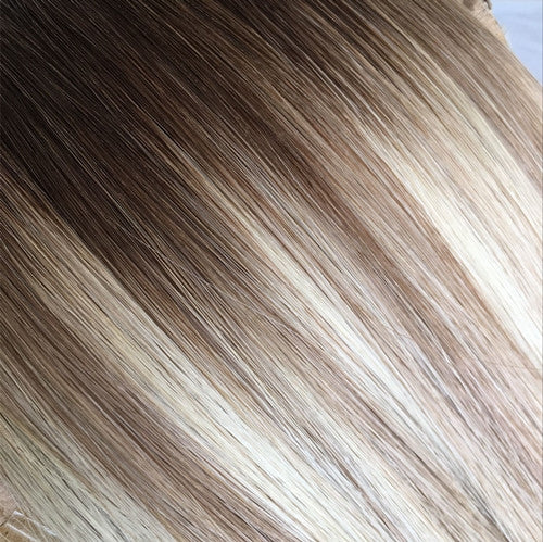 Rooted Balayage T4 - 18/60  keratin flat tip Hair Extension