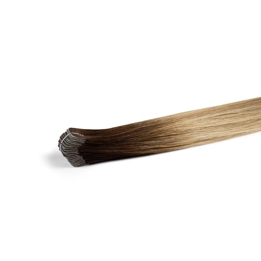Rooted Balayage T4 - 8/60 Premium Tape Hair Extensions - 100% Cuticle Remy Hair | Real Hair Co - REAL HAIR CO