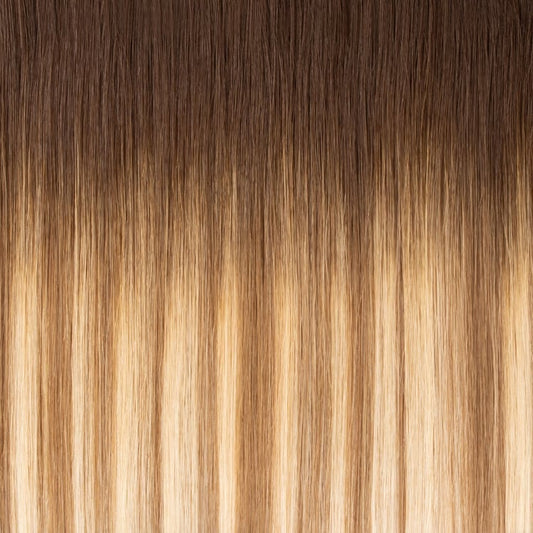 Balayage Mixed Blonde T4-8/60 High-Quality Nano Ring Hair Extensions | Real Hair Co