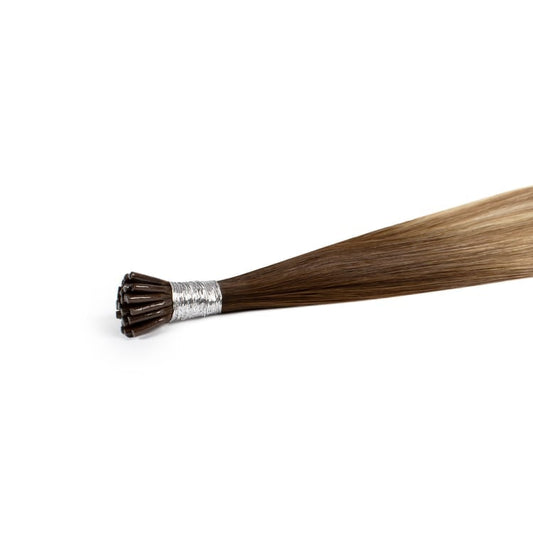 Rooted Balayage T4 - 8/60  keratin flat tip Hair Extension