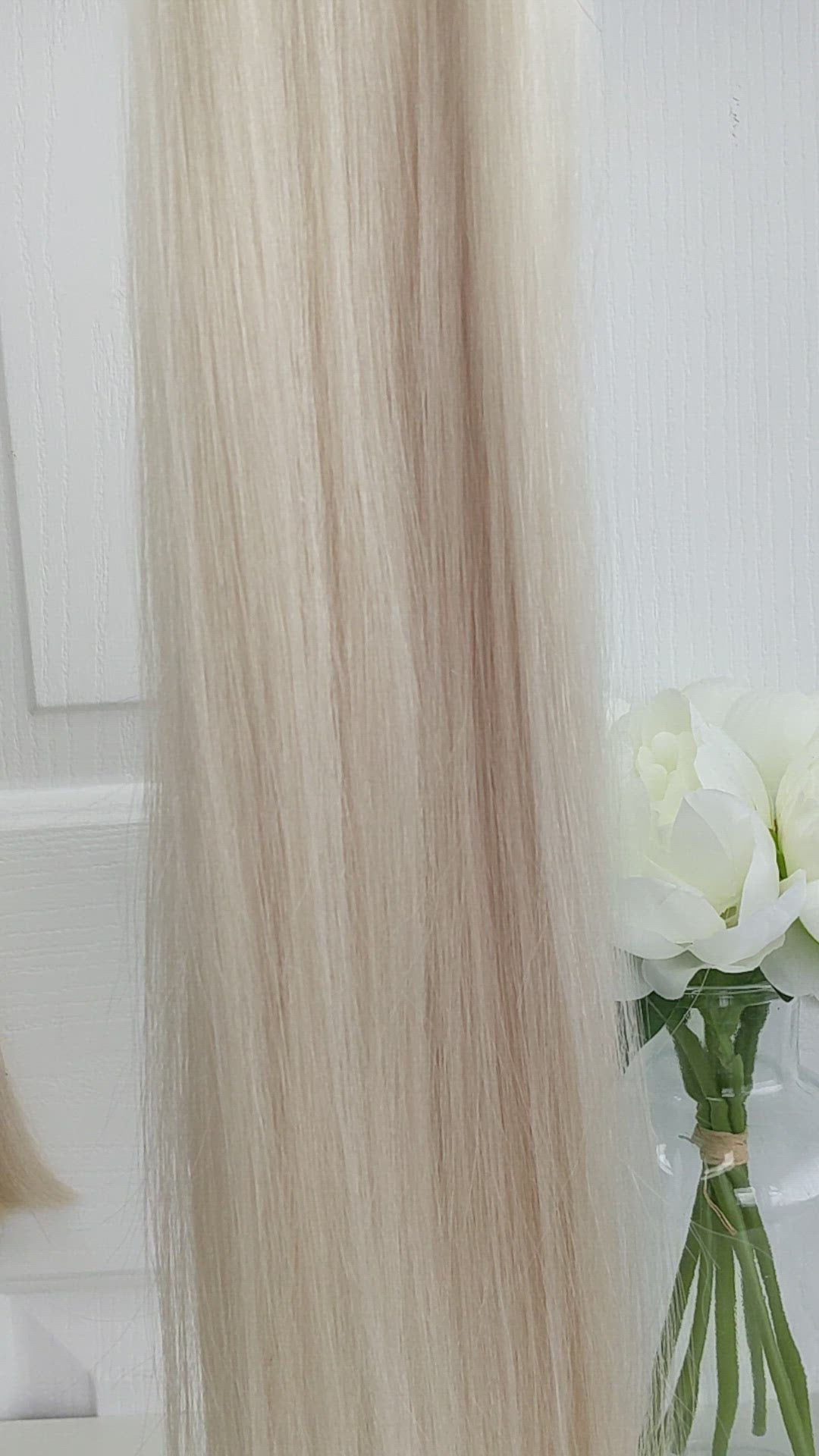 Ice & Platinum #60/ ice Ultra-Thin Mini Weft Hair Extensions | Real Hair Co.