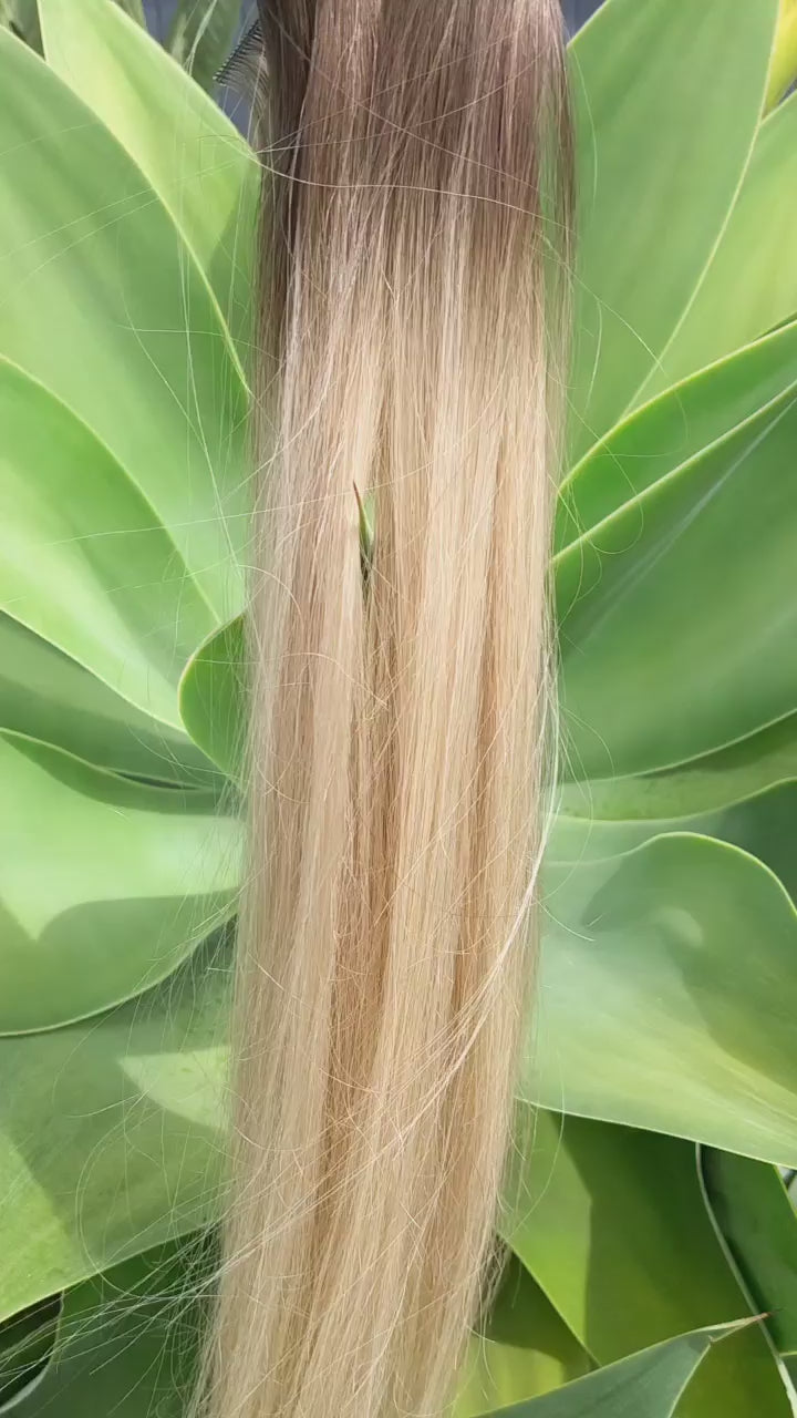 Balayage Mixed Blonde T4-18/60 Ultra-Thin Mini Weft Hair Extensions | Real Hair Co.