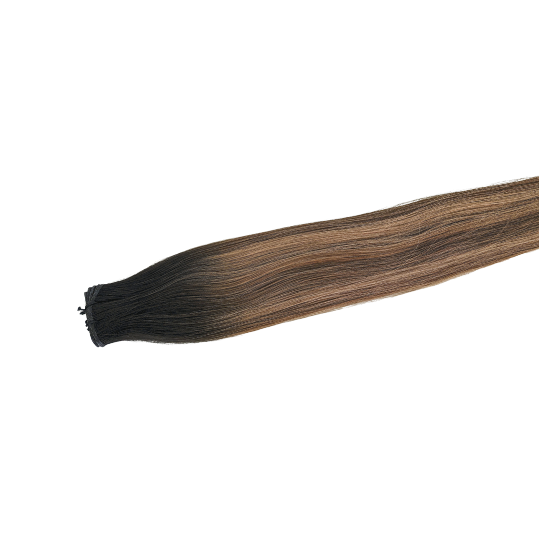Rooted Balayage T2 - 27/4 Ultra-Thin Mini Weft Hair Extensions | Real Hair Co