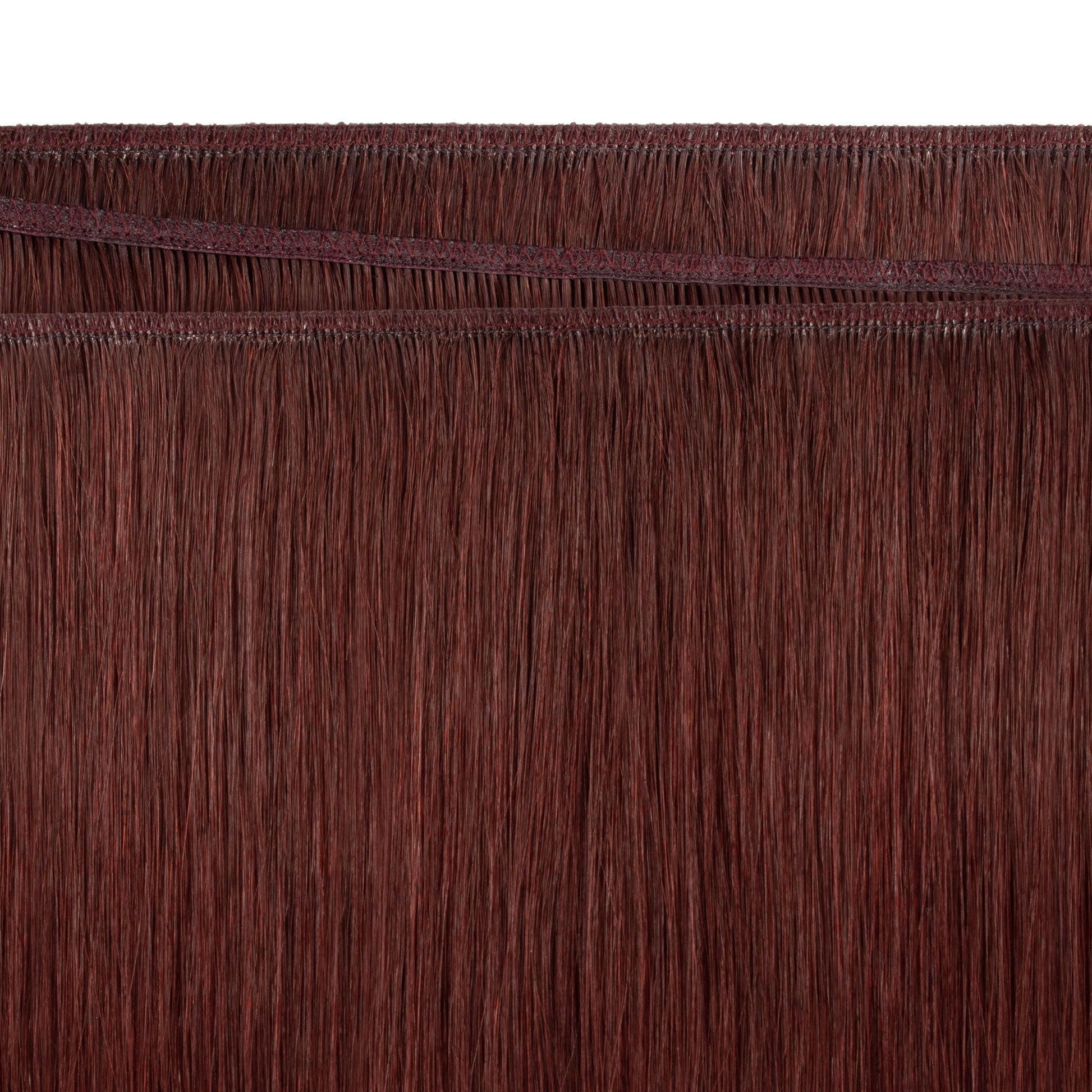 Dark Wine #99j  Machine weft Hair Extension.