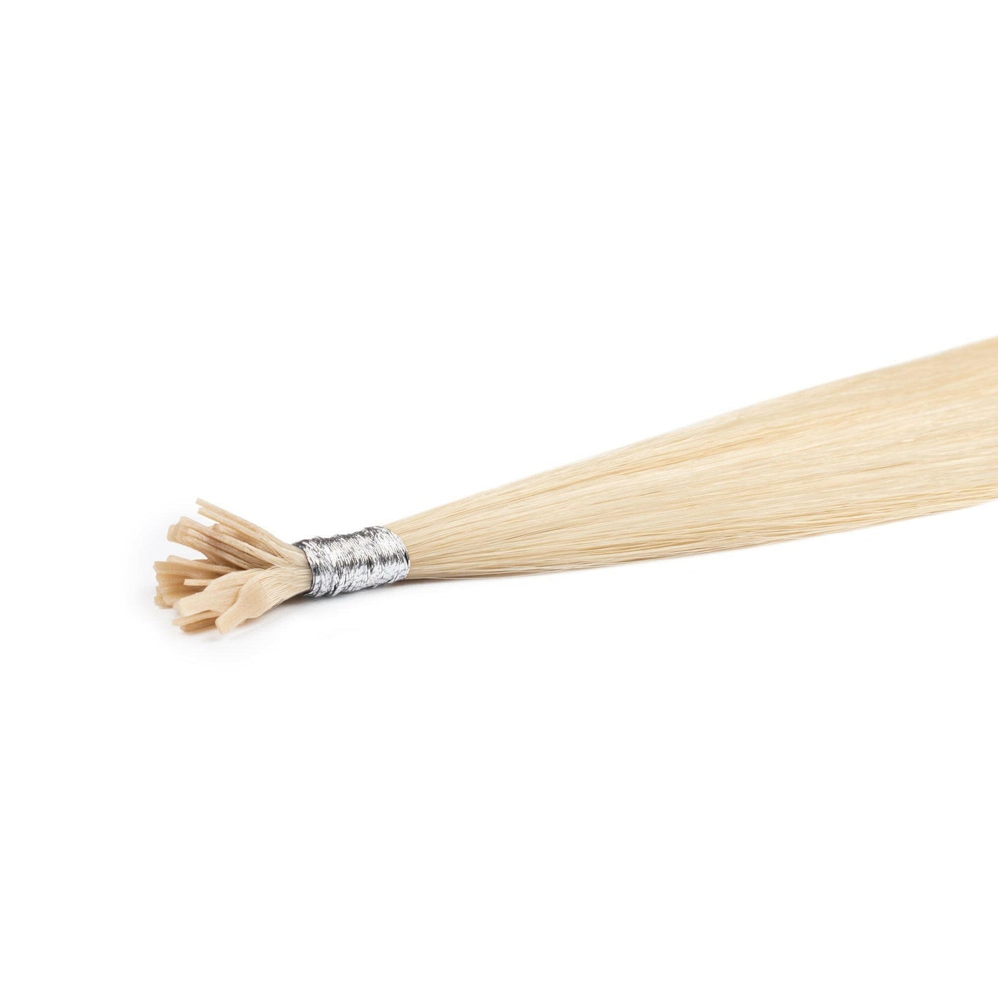 Keratin Flat Tip Hair Extensions -Golden Platinum Blonde #613 - 25g Bundle (25 Pieces).