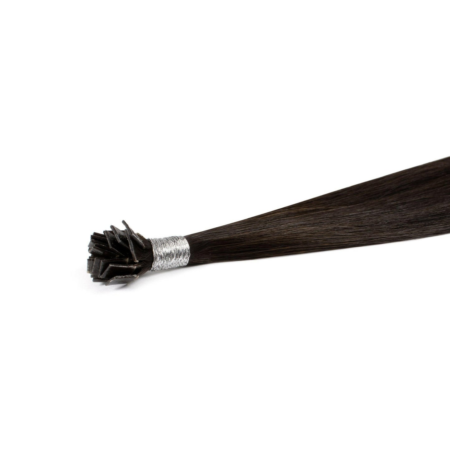 OFF Black #1b keratin flat tip Hair Extension.