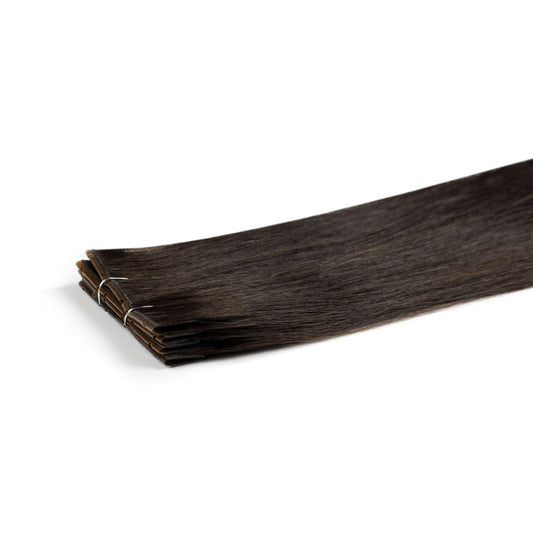 OFF Black #1b Russian Invisible Tape Hair Extension.