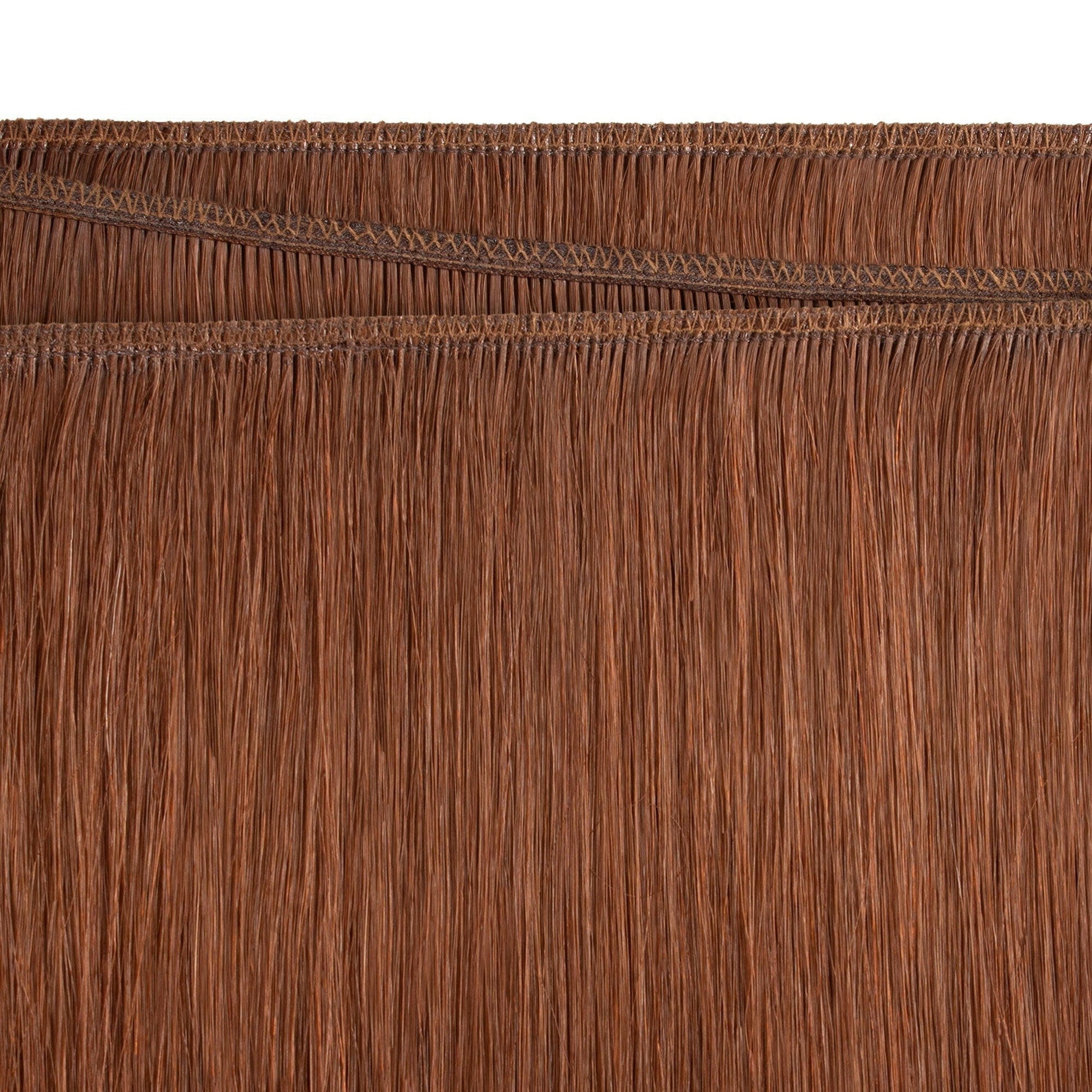 Rich Copper Auburn #33 Machine weft Hair Extension.