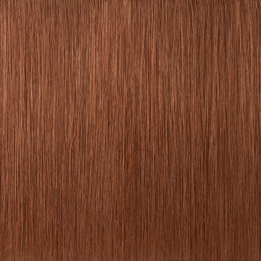 Rich Copper Auburn #33 Machine weft Hair Extension.