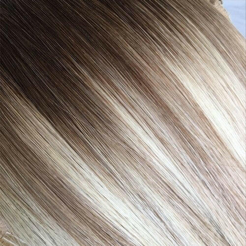 Rooted Balayage T4 - 18/60  Micro Bead I tip Hair Extension.